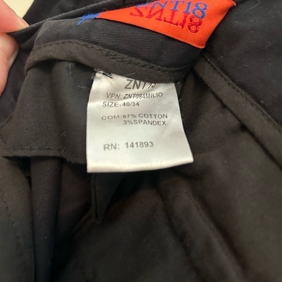 Znt18 Emilio black Cargo Pants 40x34 - Picture 10 of 12